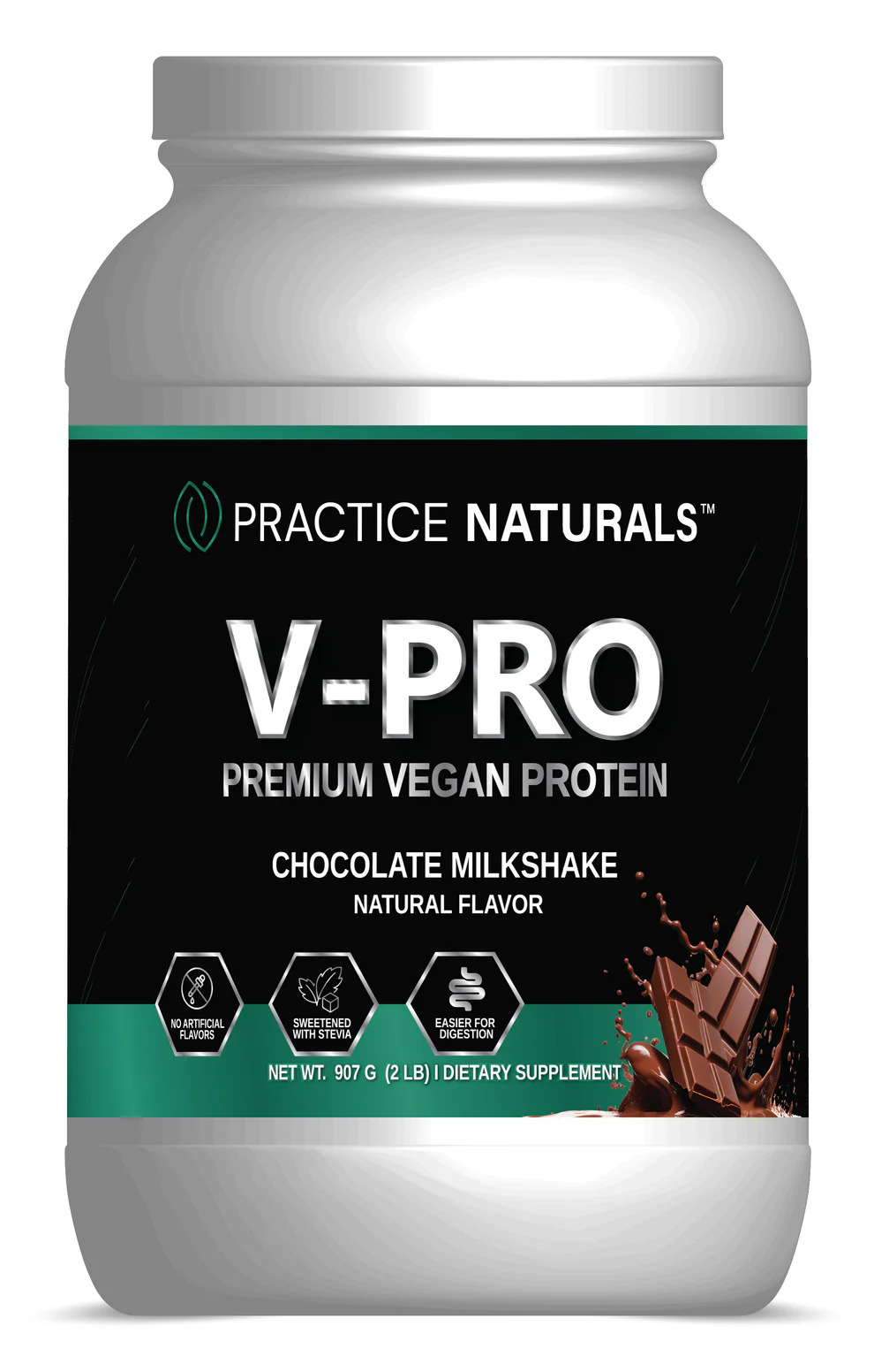 V-Pro Vegan Protein Powder - Chocolate - Lux Bio Therapy